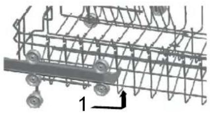 ECG EDF 4516 QA+ - Adjusting the upper basket - 1