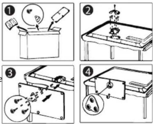 ECG 22 LED 632 PVR - Instructions for assembling the stand - 1