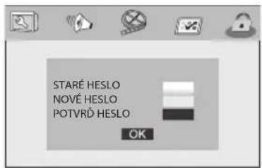 STARÉ HESLO NOVÉ HESLO POTVRÓ HESLO OK