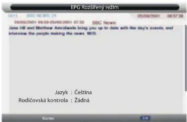 EPG Rozsřený režim 05/08/2001 06:09-05/09/2001 07:30 BBC News Jane Hill and Matthew Anrofwols bring you up to date with the day's events, and interview the people making the news. W/S. Jazyk : Čeština Rodičovská kontrola : Žádná