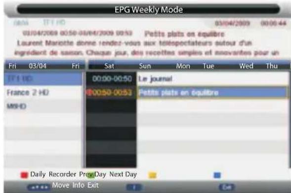 ECG 40 LED 722 PVR - Timed recording - 1