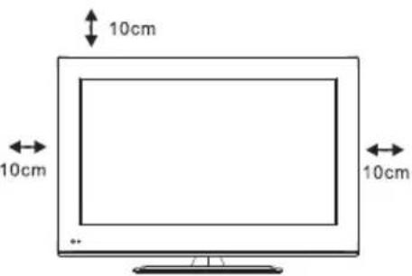 ECG 40 LED 722 PVR - Umiestnenie televízora - 1
