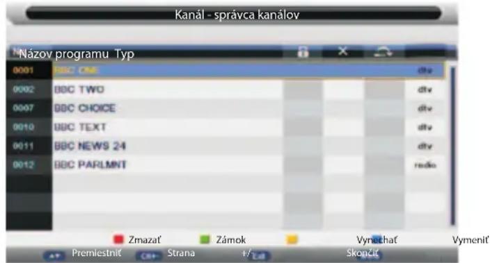 ECG 40 LED 722 PVR - Správca kanálov - 1