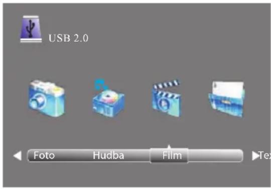 USB 2.0 Foto Hudba Film Tex