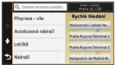 GARMIN Nuvi 66T Lifetime - Vyhledávání v kategorii - 1