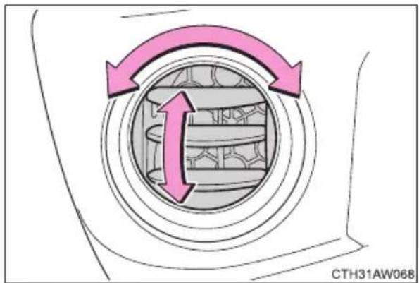 SUBARU BRZ (2016) - Adjusting the position of the air outlets - 2