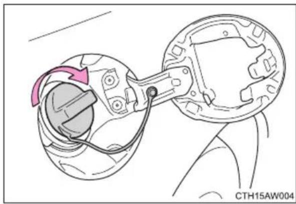 SUBARU BRZ (2016) - Closing the fuel tank cap - 1