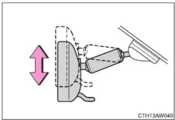 SUBARU BRZ (2016) - Adjusting the height of rear view mirror - 1