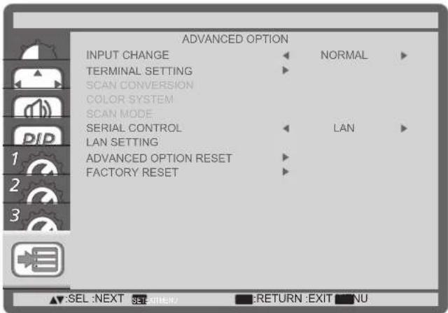 ASUS SV555 - ADVANCED OPTION(進階選項)功能表 - 1