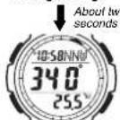 CASIO SGW100-2B - To enter and exit the Digital Compass/Thermometer Mode - 2