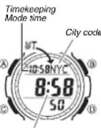 CASIO SGW100-2B - World Time - 1