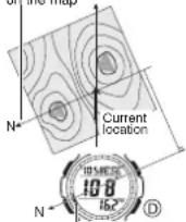 CASIO SGW100-2B - To set a map and find your current location - 1