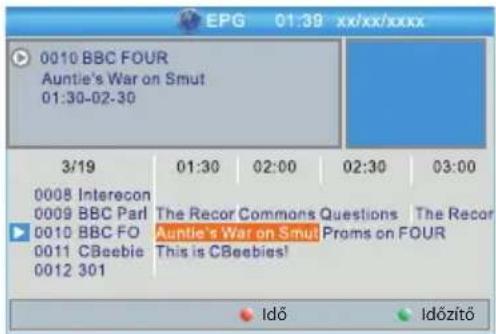 0010 BBC FOUR Auntie's War on Smut 01:30-02:30 3/19 01:30 02:00 02:30 03:00 0008 Intercon 0009 BBC Parl The Recor Commons Questions The Recor 0010 BBC FO Auntie's War on Smut Proms on FOUR 0011 CBeeble This is CBeebies! 0012 301 Idő Időzítő