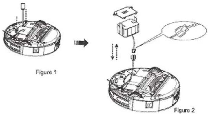 Klarstein Saugroboter 10028520 - Ersetzen der Batterien/Hauptgerät - 1