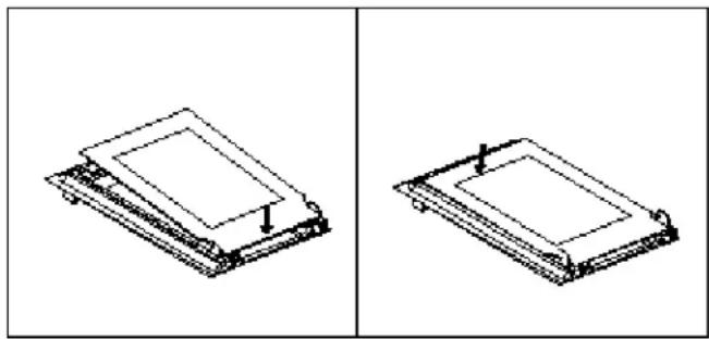 BAUMATIC P639BS - Removing the inner door glass for cleaning - 2
