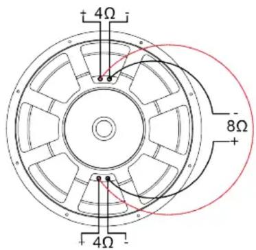 +4Ω - 8Ω +4Ω -