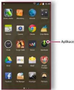 16:49 Binary Ouster Bluetooth Browser DataBox Calendar Camera Chrome Cross Media Clock Target Ouster Cassas Downloads Drive File Email e-mail to Packages Flashkart File Manager Flashlight Macintosh