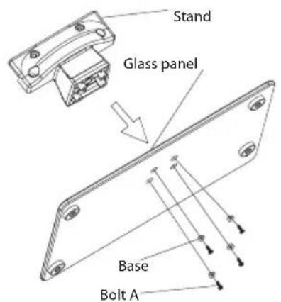 Stand Glass panel Base Bolt A