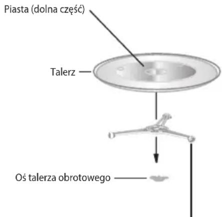 Piasta (dolna część) Talerz Oś talerza obrotowego