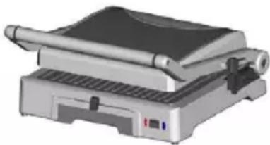 ECG KG 300 deluxe - Grill kinyitása: - 1