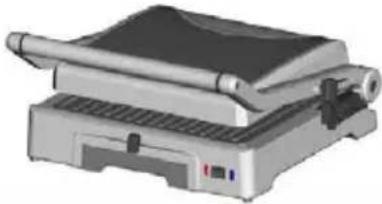 ECG KG 300 deluxe - Používanie ako kontaktný gril alebo panini gril - 1
