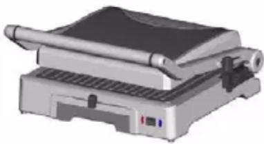 ECG KG 300 deluxe - Otvorenie grilu: - 1
