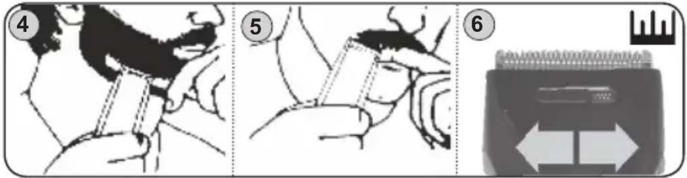 Medical procedure steps showing hand positioning, lap angle measurement, and medical device placement with directional arrows