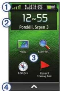 12 PM 55 Pondéli, Srpen 3 Maps Kam věsítř Kompas Označit trasový bod
