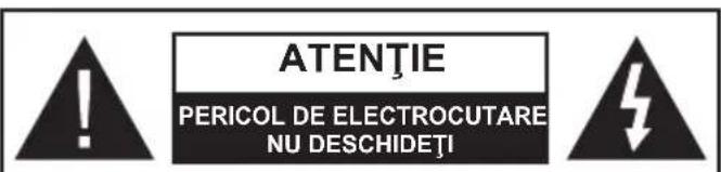 ATENTIE PERICOL DE ELECTROCUTARE NU DESCHIDETI