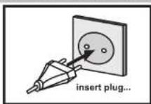 HITACHI 32HYC01 - Connect the TV to the mains socket - 1