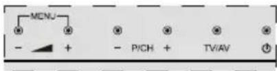 MENU - + - P/CH + TV/AV