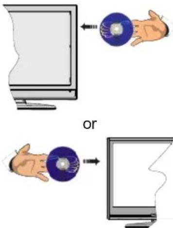 Diagram illustrating two scenarios of a mouse interacting with a computer monitor, showing eye movements and screen behavior.