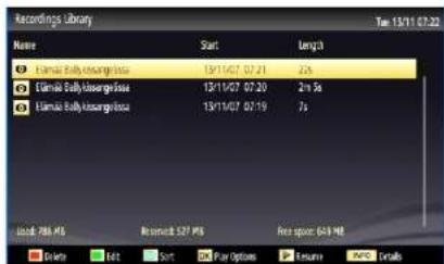 Recordings Library Name Start Length Eλπεία Bally kisang#issu 13/11/07 02:21 25s Eλπεία Bally kisang#issu 13/11/07 07:20 2m 5s Eλπεία Bally kisang#issu 13/11/07 02:19 7s load-786 MS Reserve# S2F MS Free spoor 643 MB Delete Del Sort Plan Options Resume AVPC Details