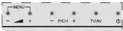MENU - + - PICH + TV/AV