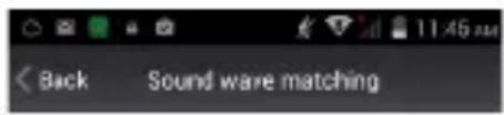 Back Sound wave matching