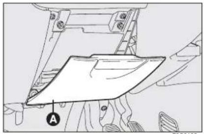 Technical diagram showing a mechanical assembly with labeled component A and reference number 50024001