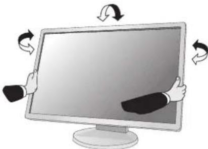 NEC MultiSync E203Wi - Nastavení výšky monitoru - 3