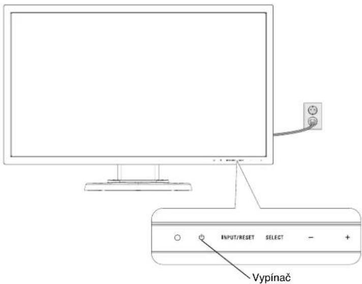 INPUT/RESET SELECT - + Vypínač