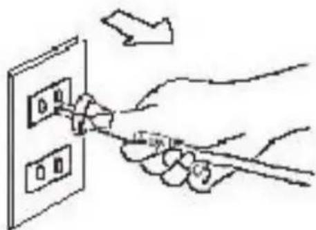 Diagram showing hand holding a switch with labeled terminals and directional arrow indicating action