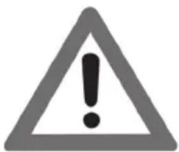 Warning symbol image with exclamation mark inside a triangle