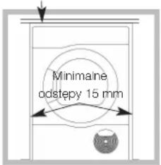 Minimalne odstepy 15 mm