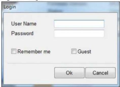 Login User Name Password Remember me Guest Ok Cancel