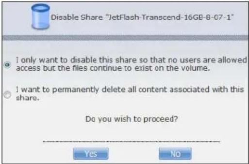ZYXEL NAS520-4T - Shares Screen - 2