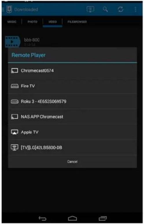Downloaded MUSIC | PHOTO | VIDEO | FILEBPOPSSER bbb-800 1) 1a 1b 1c Remote Player Chromecast0574 Fire TV Roku 3 - 4E653S069579 NAS APP Chromecast Apple TV [TV][LG]42LB5800-DB Cancel