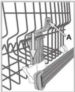 BAUKNECHT GCI 826 - Adjusting the height of the upper rack - 1
