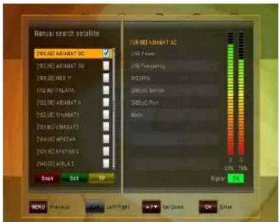BENsat 290IR-PVR - 1 Automatické hledání satelitů - 3