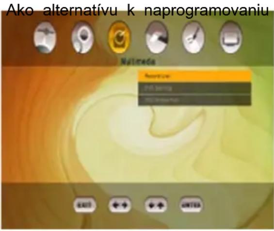 Ako alternativu k naprogramovaniu Nálimača Annotuv DPT Service HIT Service Port EXIT + + + + + + + +