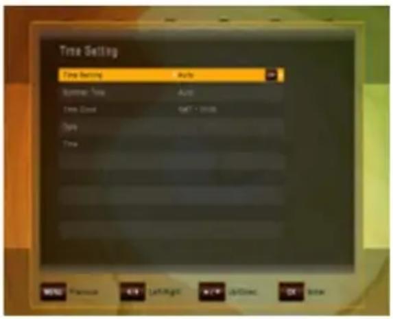 BENsat 290IR-PVR - Nastavení času - 1