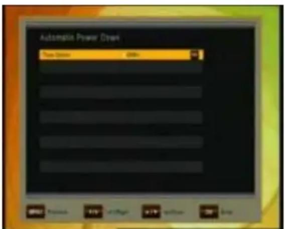 BENsat 290IR-PVR - Automatické vypnutí - 1