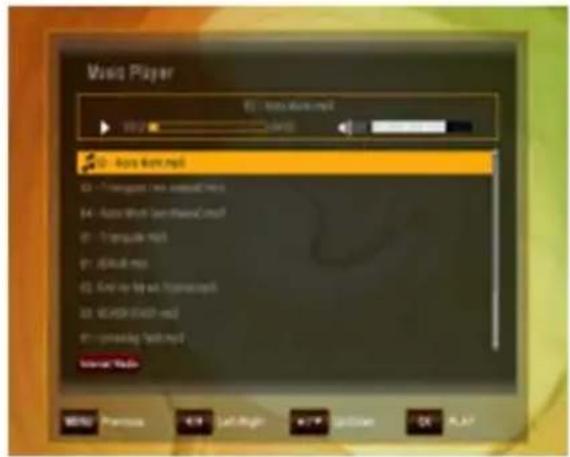 Music Player 01 - Audio Work 02 - 100000000 03 - Auto Work 04 - Transport Time 05 - Audio Work 06 - Track Time 07 - Audio Work 08 - End Time 09 - Audio Work 10 - Audio Work Internet Mode WINS/ Previous &/ Left High &/ Right Print OK FLAT